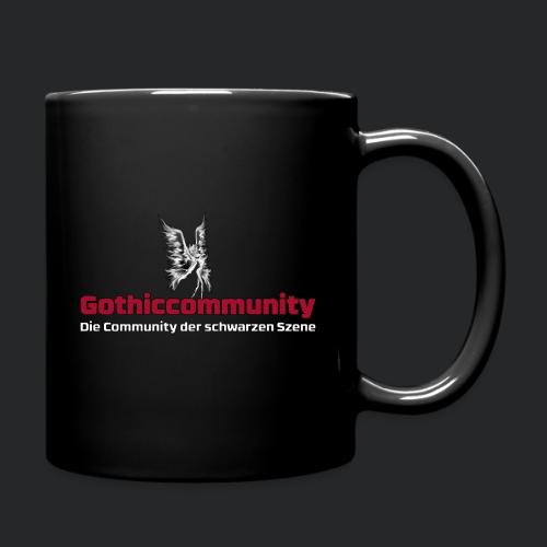 Logo mit Engel und Slogan - Tasse einfarbig