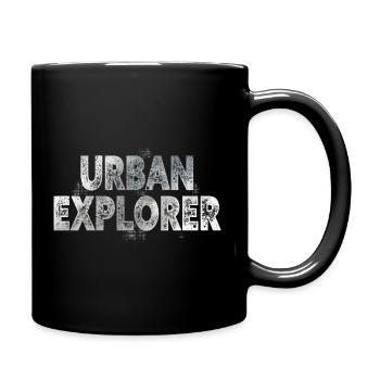 Urban Explorer - Tasse einfarbig - Schwarz - Rechts