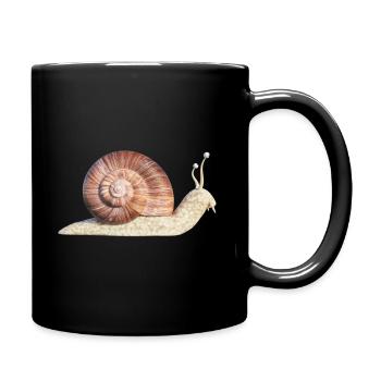 escargot - Mug uni - noir - Droite