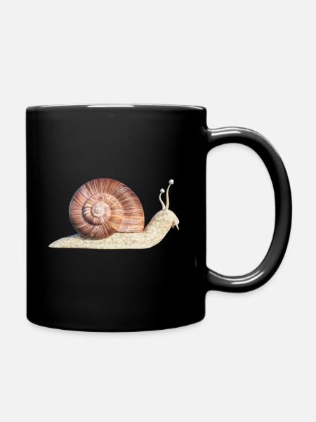 escargot - Mug uni - noir