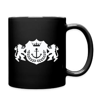 Armoiries de l’ancre royale - Mug uni - noir - Droite