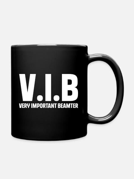 Beamter - Tasse einfarbig - Schwarz