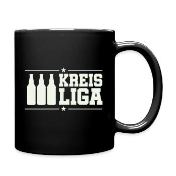 Kreis Liga  - Tasse einfarbig - Schwarz - Rechts