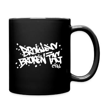 broken-tag-dos - Full Colour Mug - black - Right