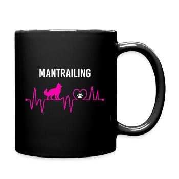 Mantrailing Heartbeat Mantrailing Leidenschaft - Tasse einfarbig - Schwarz - Rechts