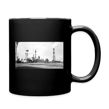 Industrial Steam Landscape Retro - Full Colour Mug - black - Right