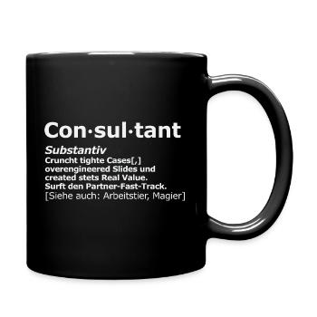 Consultant Consultant Funny Definition - Full Colour Mug - black - Right