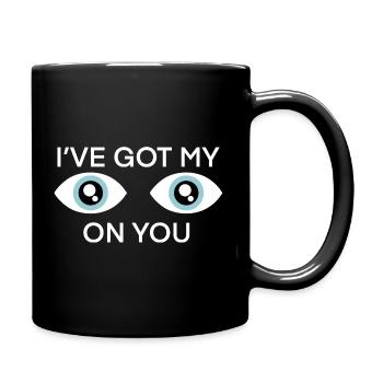 Eyes On You: Watchful Eye Graphic - Full Colour Mug - black - Right