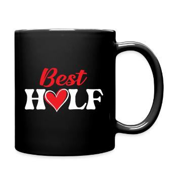 Meilleurs couples à moitié drôles pour la Saint-Valentin Love - Mug uni - noir - Droite