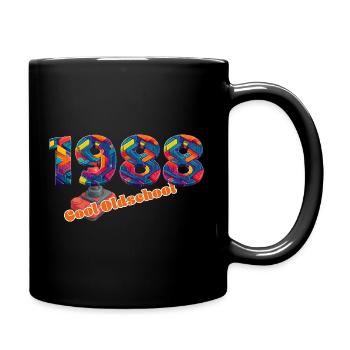 1988 – Classic Gaming Retro Design - Full Colour Mug - black - Right