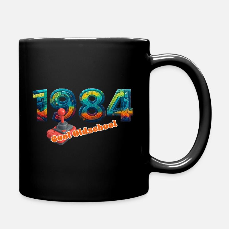 Jahrgang 1984 – Retro Joystick – Cool Oldschool - Tasse einfarbig - Schwarz
