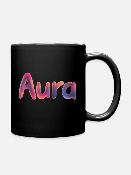 Aura - Full Colour Mug - black