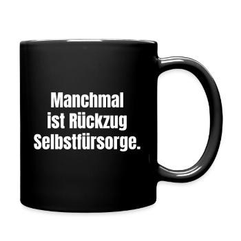 Retreat as self-care - Full Colour Mug - black - Right