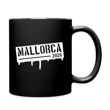 Mallorca 2026 - Tasse einfarbig - Schwarz - Rechts