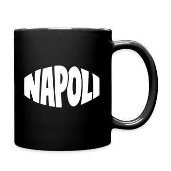 Napoli Bogen-Logo - Tasse einfarbig - Schwarz - Rechts