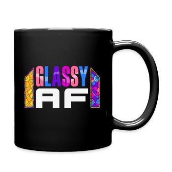 Stained Glass Art Stained Glass Artist - Full Colour Mug - black - Right