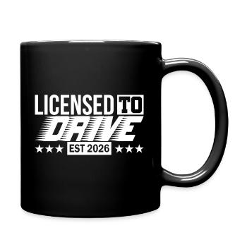 Driving License 2026 Driving Test Driving License Test - Full Colour Mug - black - Right