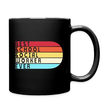 Social Worker Social Pedagogue Social Worker - Full Colour Mug - black - Right
