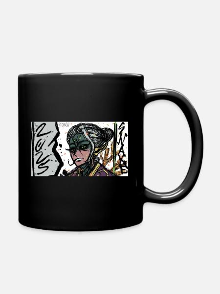 Spirit of the wooden snake year 2025 - Full Colour Mug - black