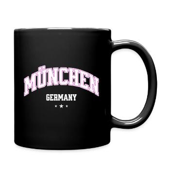 Munich Neon Bow Flair - Full Colour Mug - black - Right