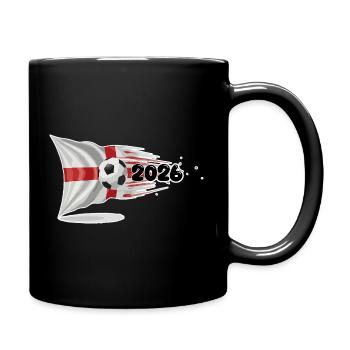 Angleterre St. George’s flag Soccer Burst 2026 - Mug uni - noir - Droite