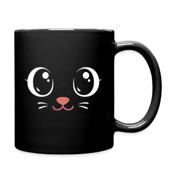 Kitty du Carnaval | Déguisement de Big Face - Mug uni - noir - Droite