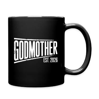 Godmother Est 2026 Fettes Banner - Tasse einfarbig - Schwarz - Rechts