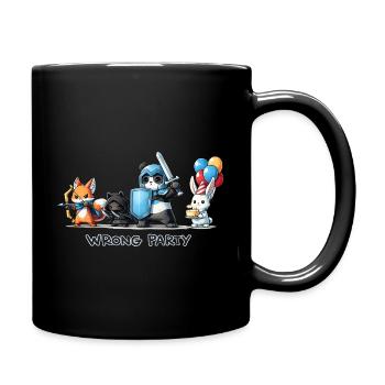 False Party – Knight, Rogue, Mage & Birth - Full Colour Mug - black - Right