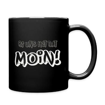 Moin A North German attitude to life - Full Colour Mug - black - Right