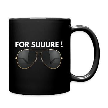 Affirmative message with a minimalist style - Full Colour Mug - black - Right