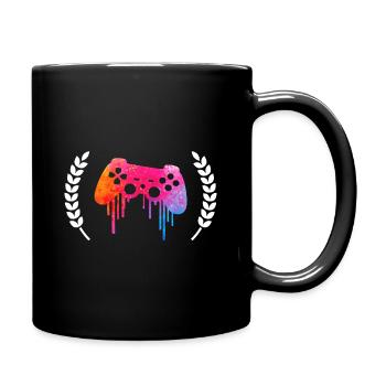 Gaming - Tasse einfarbig - Schwarz - Rechts