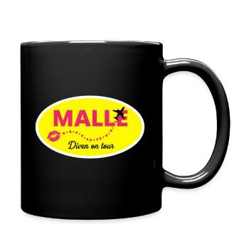MALLE Divas tour Yellow Pink - Full Colour Mug - black - Right