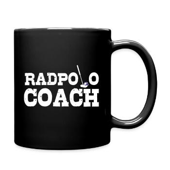 Bike Polo Coach - Full Colour Mug - black - Right