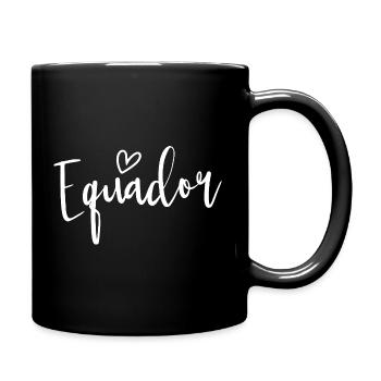 Ecuador Heart Women's Love Ecuador - Full Colour Mug - black - Right
