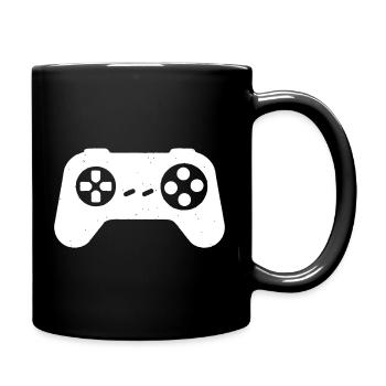  Controller Vintage Textur - Tasse einfarbig - Schwarz - Rechts