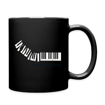 Quand tout devient bruyant, je joue. - Mug uni - noir - Droite
