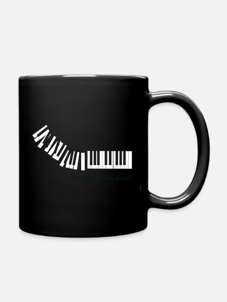 Quand tout devient bruyant, je joue. - Mug uni - noir