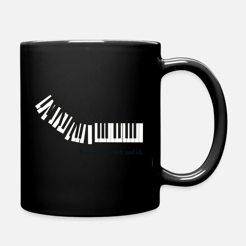 When everything gets loud, I play. - Full Colour Mug - black