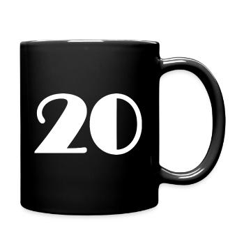 20. 20e ANNIVERSAIRE. ANNIVERSAIRE 20 ANS. 20 ANS. - Mug uni - noir - Droite
