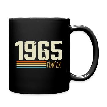 Février 1965 - Février 1965 Anniversaire 1965 - Mug uni - noir - Droite