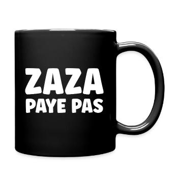 Zaza doesn't pay - Full Colour Mug - black - Right