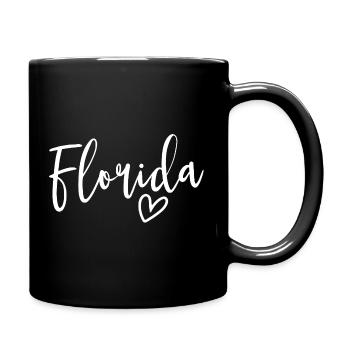 Florida Heart Women's Love Florida - Full Colour Mug - black - Right