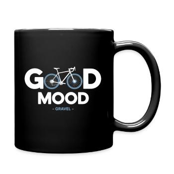 Vélo velo good mood sport cycliste gravel - Mug uni - noir - Droite