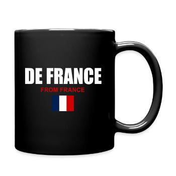Illustration fièrement de France - Mug uni - noir - Droite