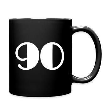 90. 90 ANS. 90e ANNIVERSAIRE. ANNIVERSAIRE 90 ANS. - Mug uni - noir - Droite