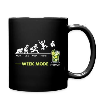 Vive le week-end - humor Mojito aperitif - Full Colour Mug - black - Right