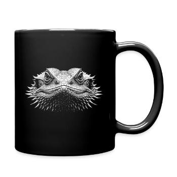 Bearded dragon - Full Colour Mug - black - Right