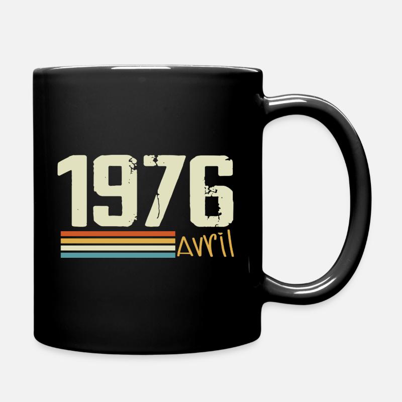 Né en avril 1976 - Mug uni - noir