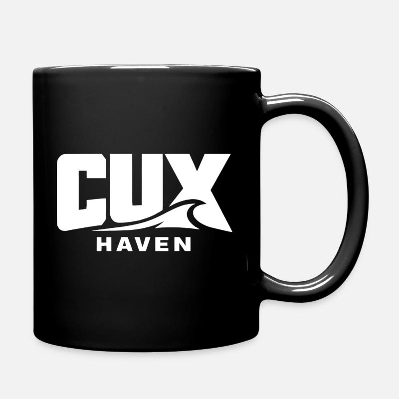 CUXHAVEN – Modern, kraftvoll, nordisch - Tasse einfarbig - Schwarz