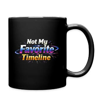 Sarkasmus ist nicht meine Lieblings-Timeline Lusti - Tasse einfarbig - Schwarz - Rechts